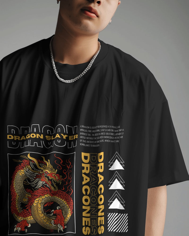 Dragon Mythology Animal Streetwear Style Oversized T-shirt