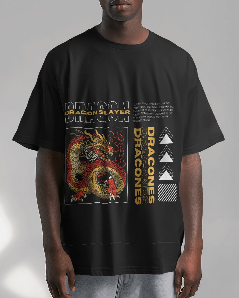 Dragon Mythology Animal Streetwear Style Oversized T-shirt