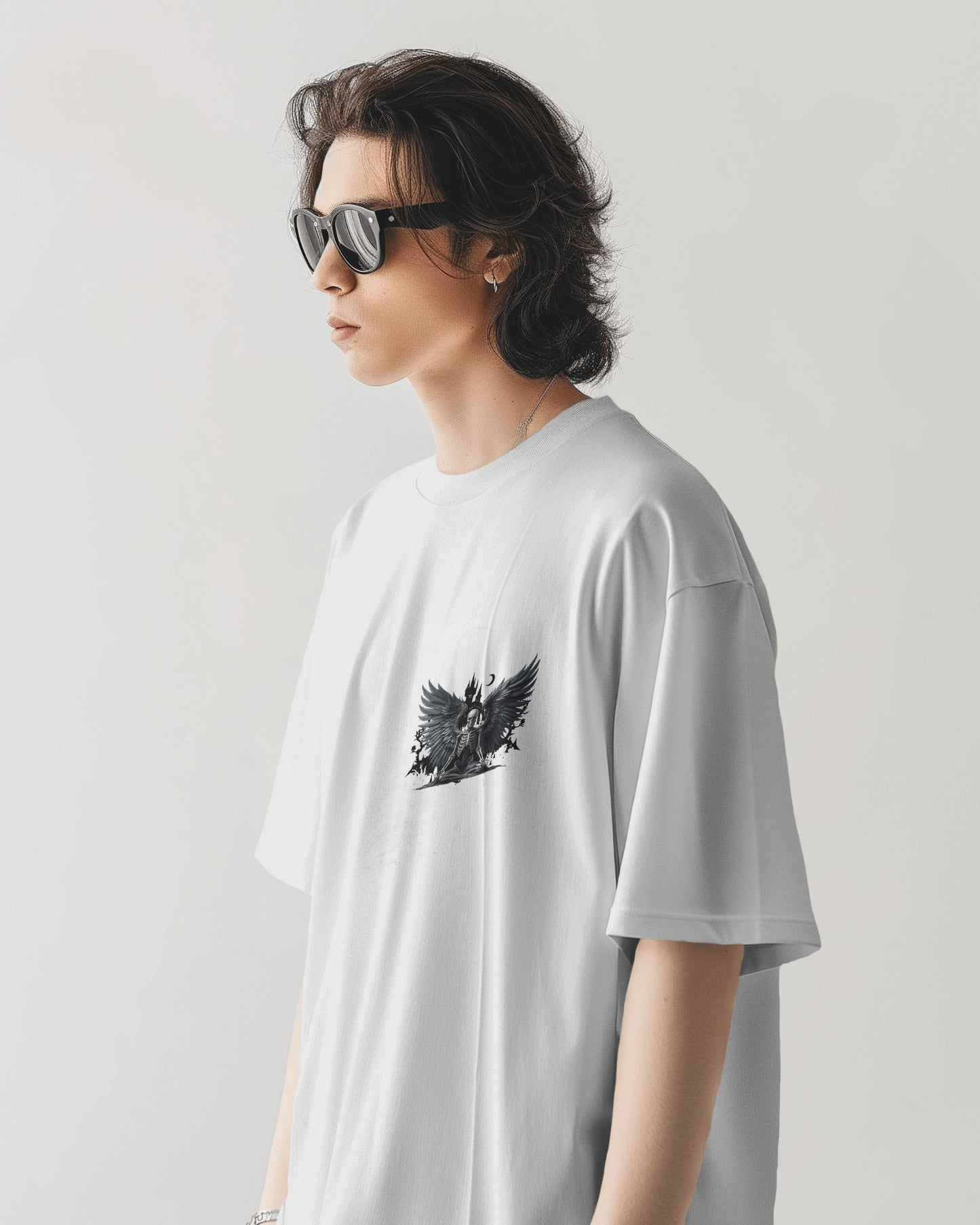 Off-White Fallen Skeleton Wings Oversized T-Shirts