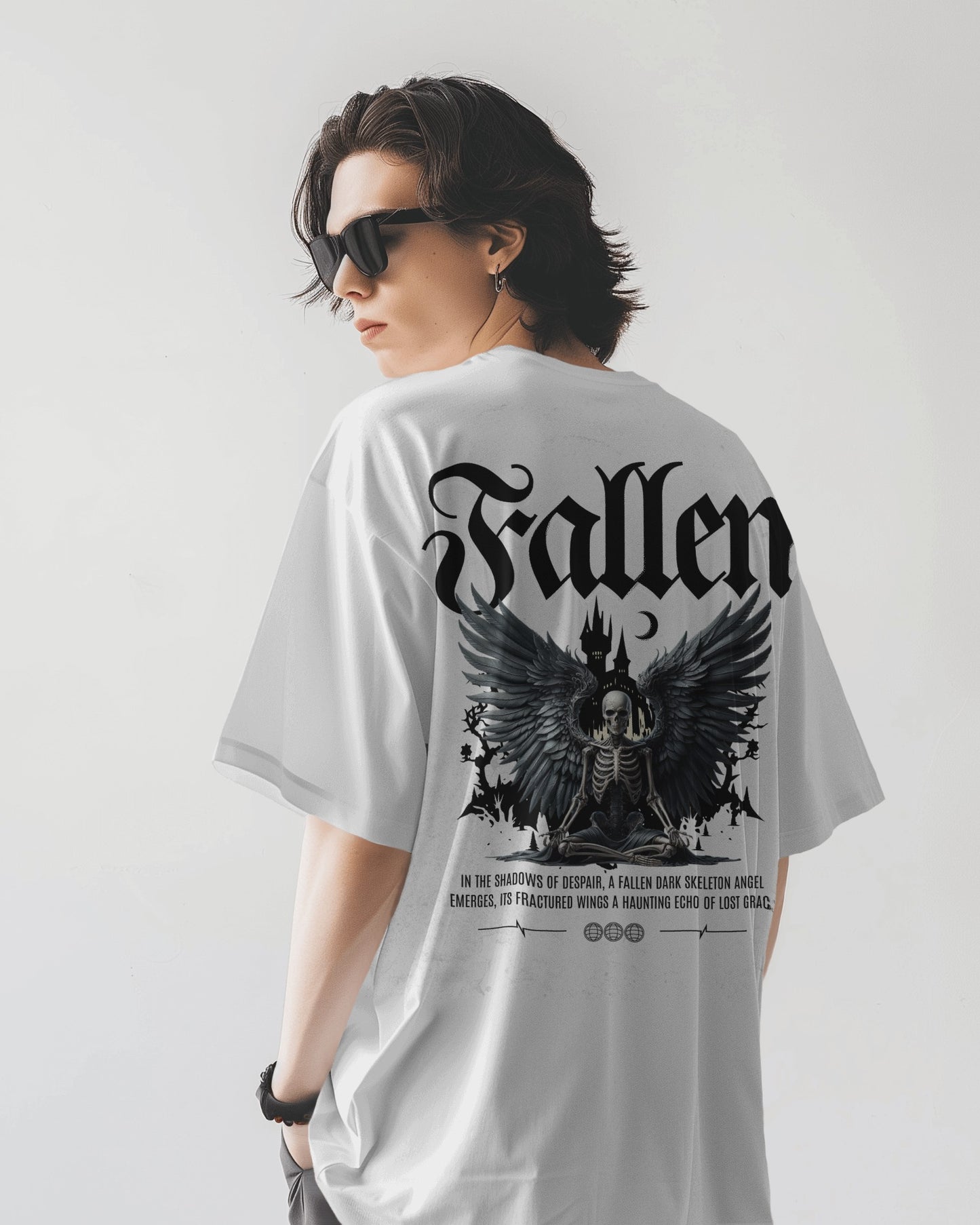 Off-White Fallen Skeleton Wings Oversized T-Shirts